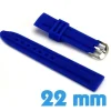 Bracelet Silicone Bleu 22mm de montre pas cher