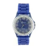 Bracelet silicone bleu nuit GENEVA montre femme pas chère