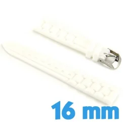 Bracelet Silicone 1,6 cm Blanc