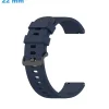 Bracelet Silicone de montre Bleu 22 mm