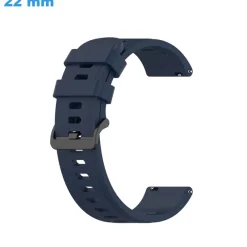 Bracelet Silicone de montre Bleu 22 mm