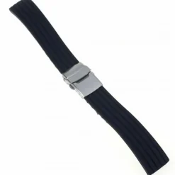Bracelet Silicone Montre 22 mm Noir