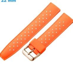 Bracelet Silicone pour montre Orange 22 mm