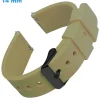 Bracelet Silicone pour montre Vert 14 mm