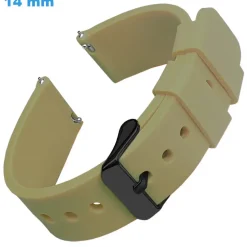 Bracelet Silicone pour montre Vert 14 mm
