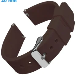 Bracelet Silicone pour montre Café 20 mm