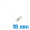 Bracelet silicone qualité blanc pas cher pour montre 18 mm