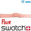 Bracelet Swatch 17 mm Silicone Orange pour montre
