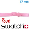 Bracelet Swatch 17 mm Silicone Rose de montre