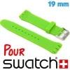 Bracelet Swatch silicone 19 mm Vert Clair