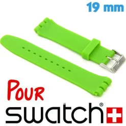 Bracelet Swatch silicone 19 mm Vert Clair