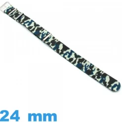 Bracelet Textile Military 24mm N.A.T.O Bleu montre