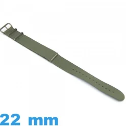 Bracelet Textile pour montre 22 mm N.A.T.O