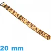 Bracelet tissu Camo militaire 20mm N.A.T.O Marron de montre