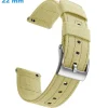 Bracelet Tissu de montre Beige 22 mm