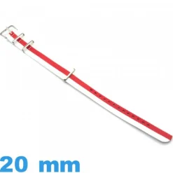 Bracelet tissu 20mm Nato de montre Angleterre