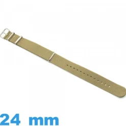 Bracelet tissu 24mm Nato Kaki montre