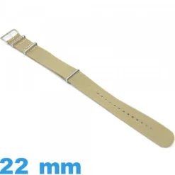 Bracelet tissu montre 22 mm N.A.T.O