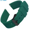 Bracelet Vert 21 mm Silicone montre