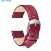 Bracelet Violet 22 mm Cuir véritable montre fermoir Ardillon