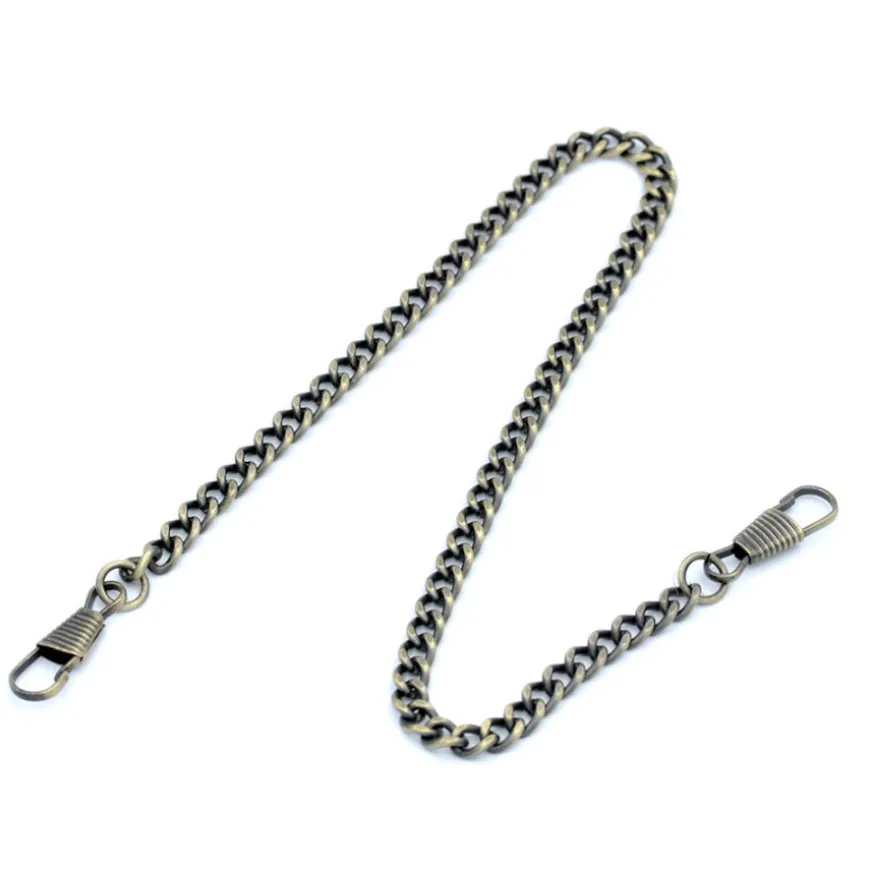 Chaine de Montre à Gousset double Mousqueton 32 cm
