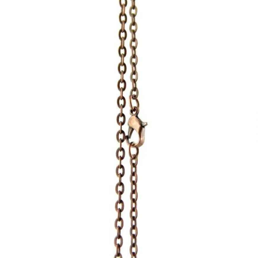 Chaine de pendentif tour de cou pour montre 78 cm couleur oxydé
