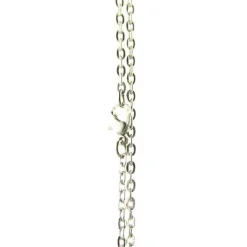 Chainette de cou pour pendentif montre 78 cm argenté