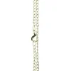 Chainette de montre pendentif argenté maillons fins 78 cm