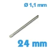 Clavette avec moletage bracelet  diamètre 1,1 24mm