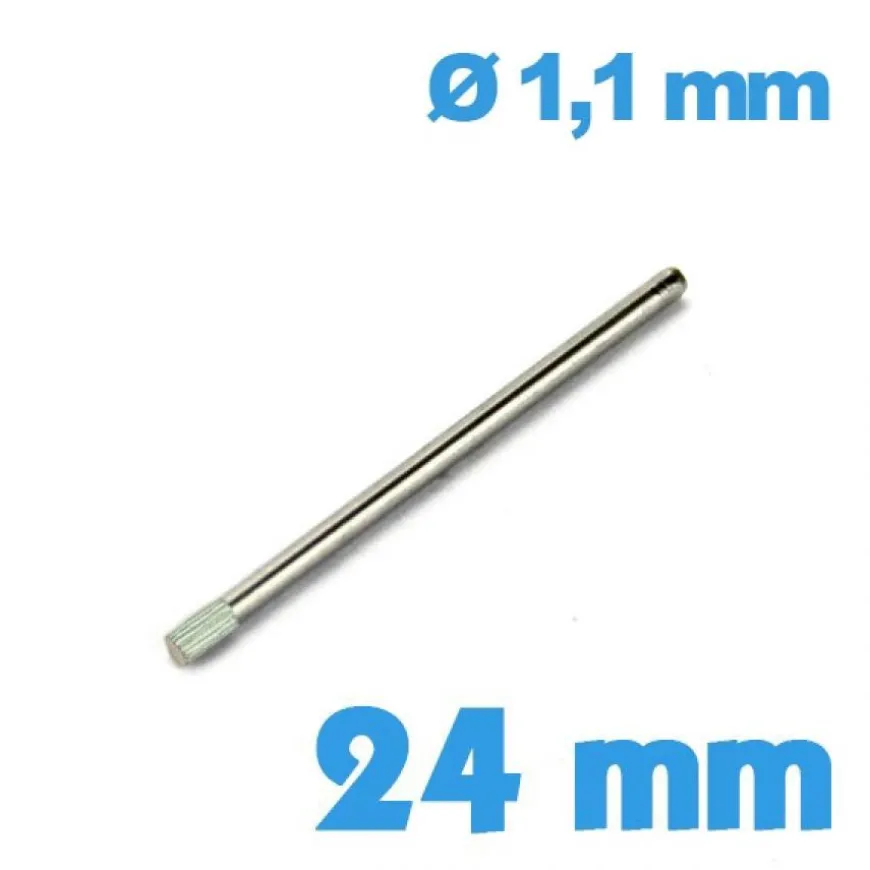 Clavette avec moletage bracelet diamètre 1,1 24mm