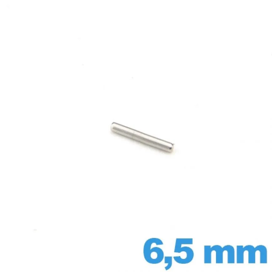 Clavette cylindrique pour bracelet métal Longueur : 6.5mm diamètre 1.0 mm