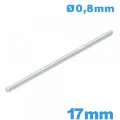 Clavette droite longue de 17 mm  bracelet métal