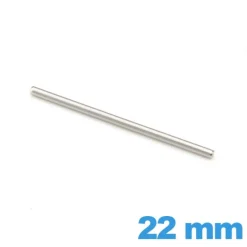Clavette droite 22 mm diamètre 1.0 mm pour bracelet métal montre