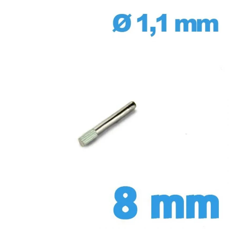 Clavette à embout strié 8mm bracelet - Diamètre 1,1