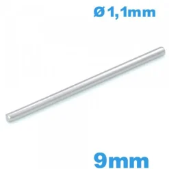 Clavette longue de 9mm droite de bracelet pour montre à maillon