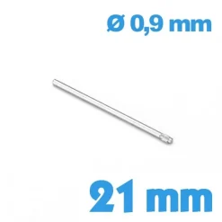 Clavette à moletage diamètre 0,9 21 mm pour bracelet de montre