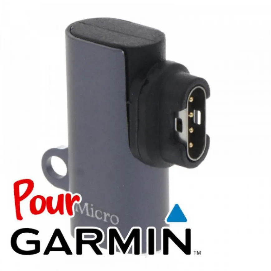 Connecteur Micro USB pour smartwatch Garmin (Fenix 5/5 Plus Fenix 6x/6x Saphir/ 6x Pro solaire, Forerunner 935, Forerunner 45, .