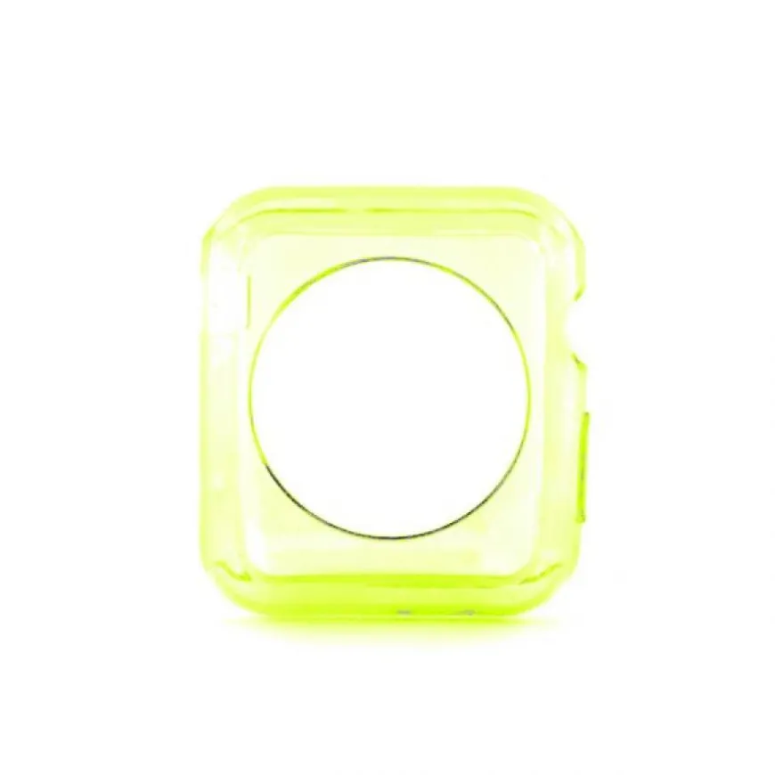 Coque Apple Watch 42 mm Jaune - Accessoires