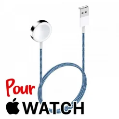 Cordon USB-C pour smartwatch Apple (Watch 6 Watch 1, Watch 3, Watch 5, Watch 2, Watch 7, ...) de rechange
