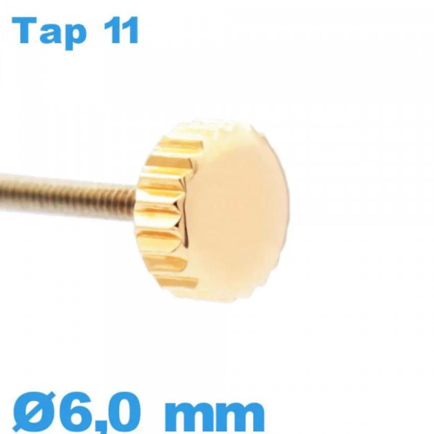 Couronne de montre / 6,0mm - Cuivre TAP 11
