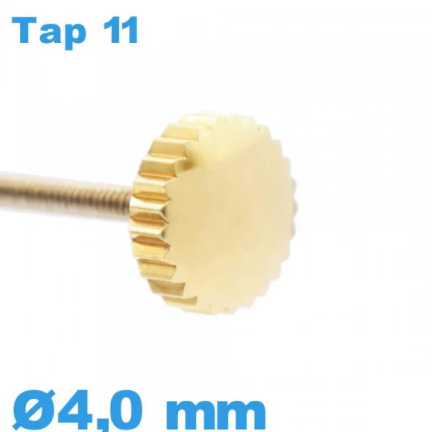 Couronne de montre / 4,0 mm - Doré TAP 11