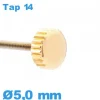 Couronne de montre / 5,0mm - Or rose TAP 14