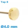 Couronne de montre TAP 8 / 4,0mm - Doré