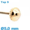 Couronne de montre TAP 9 tube long / 5,0mm - or rose