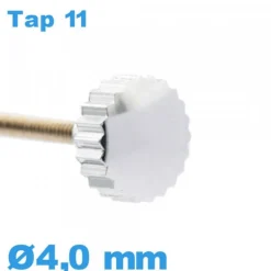 Couronne de montre TAP 11 tube long / 4,0mm - argenté