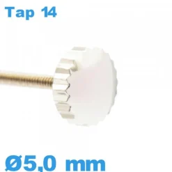 Couronne de Remontoir de Montre / 5,0mm - argenté TAP 14