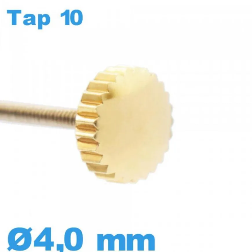 Couronne de Remontoir de Montre / 4,0mm - Doré TAP 10