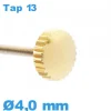 Couronne de Remontoir de Montre TAP 13 / 4,0 mm - Doré