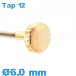 Couronne de Remontoir Montre - Cuivre / 6,0 mm TAP 12 tube long