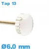 Couronne de Remontoir Montre TAP 13 / 6,0 mm - argenté
